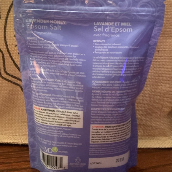 Alibi Lavender Honey Epsom Salt 454g - Picture 4 of 7